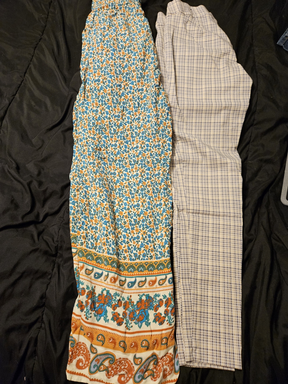 Maurices Blue & Orange Floral Wide-Leg Pants